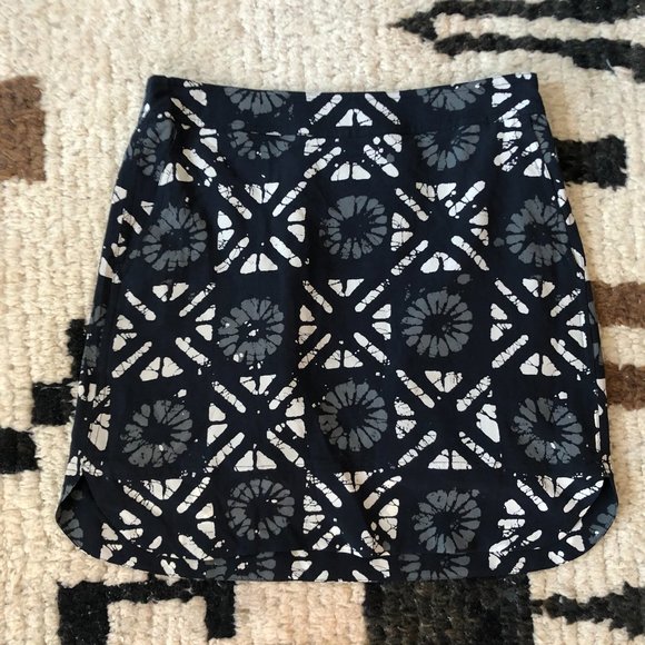 Madewell Distance Skirt in Batik Grid - Size Small - Picture 4 of 7